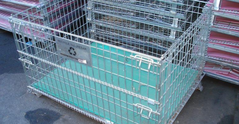 Used Wire Mesh Baskets 59x47x26
