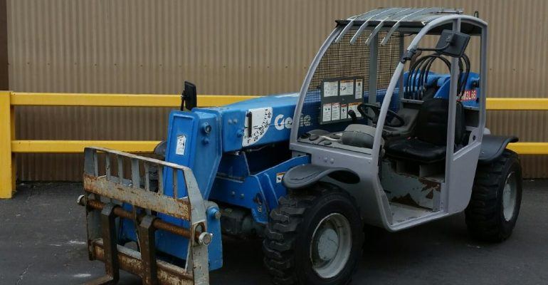 Genie GTH-5519 Reach Forklift, 4×4